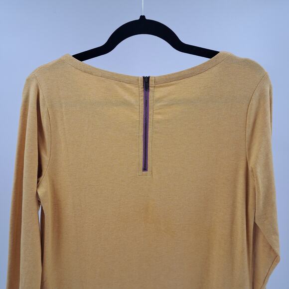 Matilda Jane Top S Make Believe Weekend Vibes Long Sleeve Ruffle Yellow Blue - Picture 7 of 9